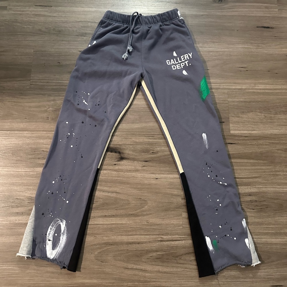 Gallery Dept Gray Sweatpants with Artistic Accents